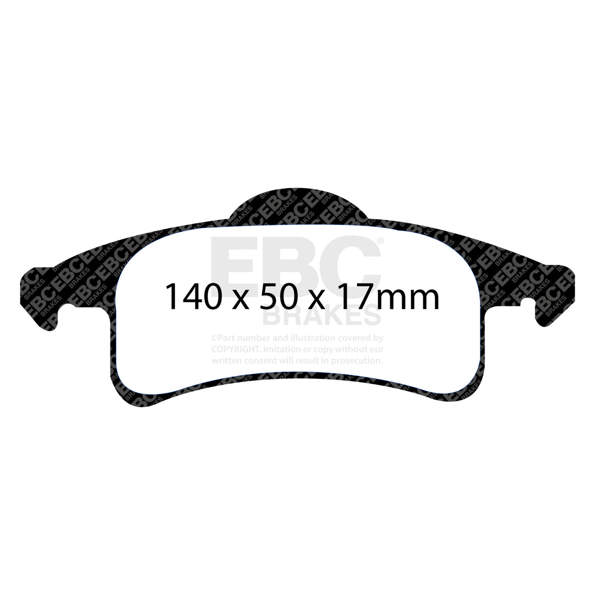 EBC Rear YellowStuff Brake Pads - Jeep Grand Cherokee (DP41606R) — view 2