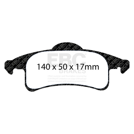 EBC Rear Ultimax Brake Pads - Jeep Grand Cherokee (DP1606) — view 2