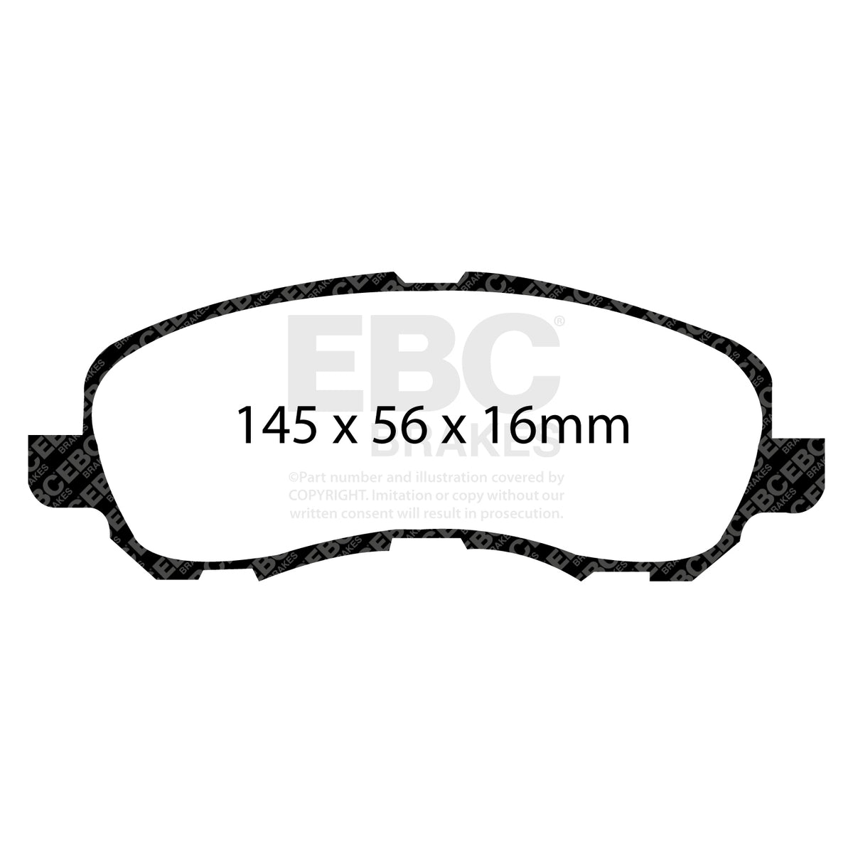 EBC Front Ultimax Brake Pads - Mitsubishi Asx / Peugeot 4008 (DP1614) — view 2