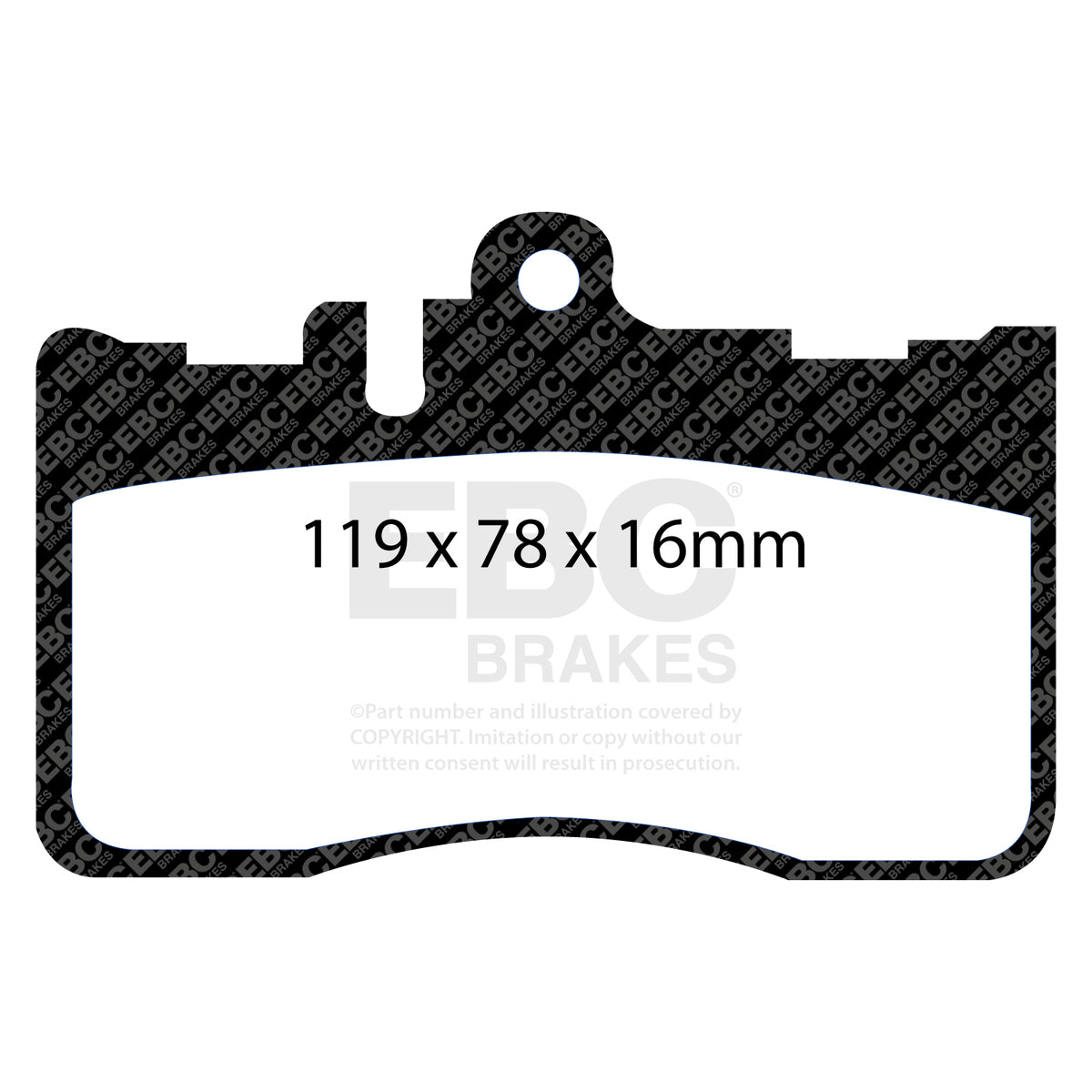 EBC Front Ultimax Brake Pads - Lexus LS430 (XF30) (DP1622) — view 2