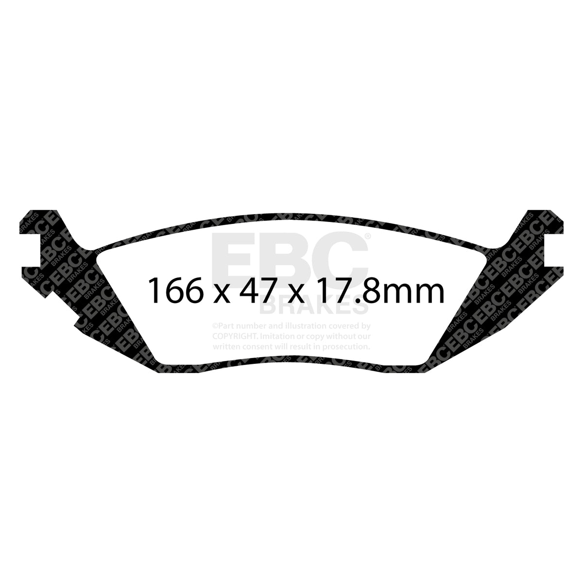 EBC Rear GreenStuff Brake Pads - Ram Trucks 1500 / Dodge (USA) Durango (DP61639) — view 2