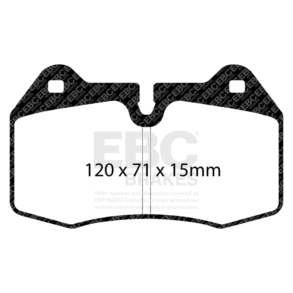 EBC Front BlueStuff Brake Pads - Nissan 350z / Nissan Skyline (V35) (DP51644NDX) — view 2