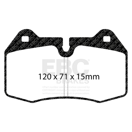 EBC Front YellowStuff Brake Pads - Nissan 350z / Honda Civic (8th Gen) (DP41644R) — view 2