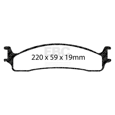 EBC Front YellowStuff Brake Pads - Dodge (USA) Ram Pickup (2500) / Dodge (USA) Ram Pickup (3500) (DP41650R) — view 2