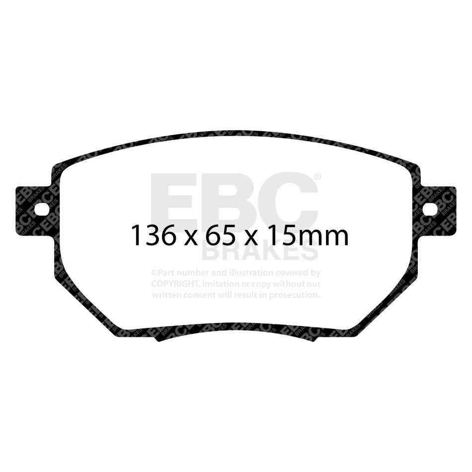 EBC Front Ultimax Brake Pads - Nissan Murano / Infiniti Fx35 (DP1659) — view 2