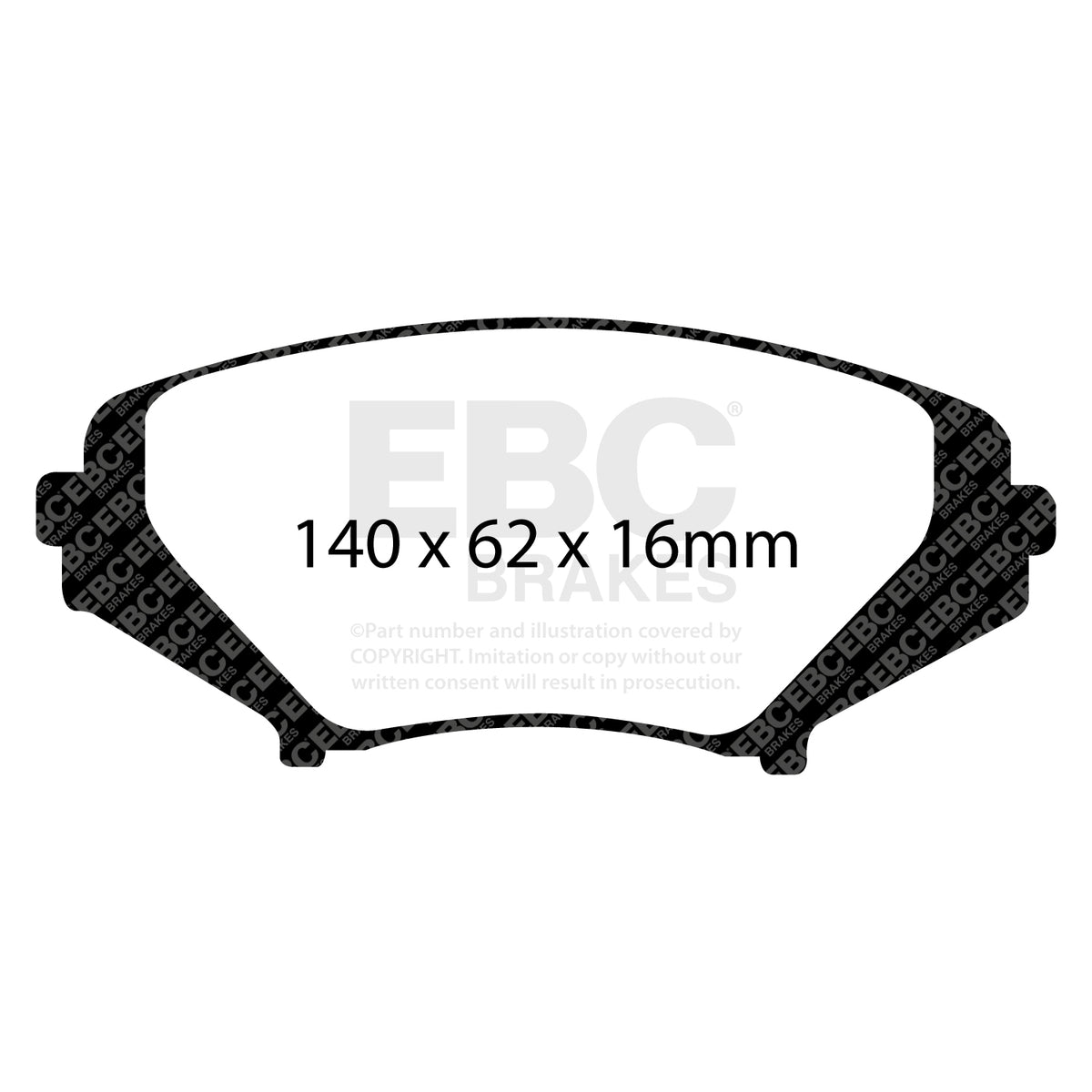 EBC Front RedStuff Brake Pads - Mazda RX-8 (DP31665C) — view 2