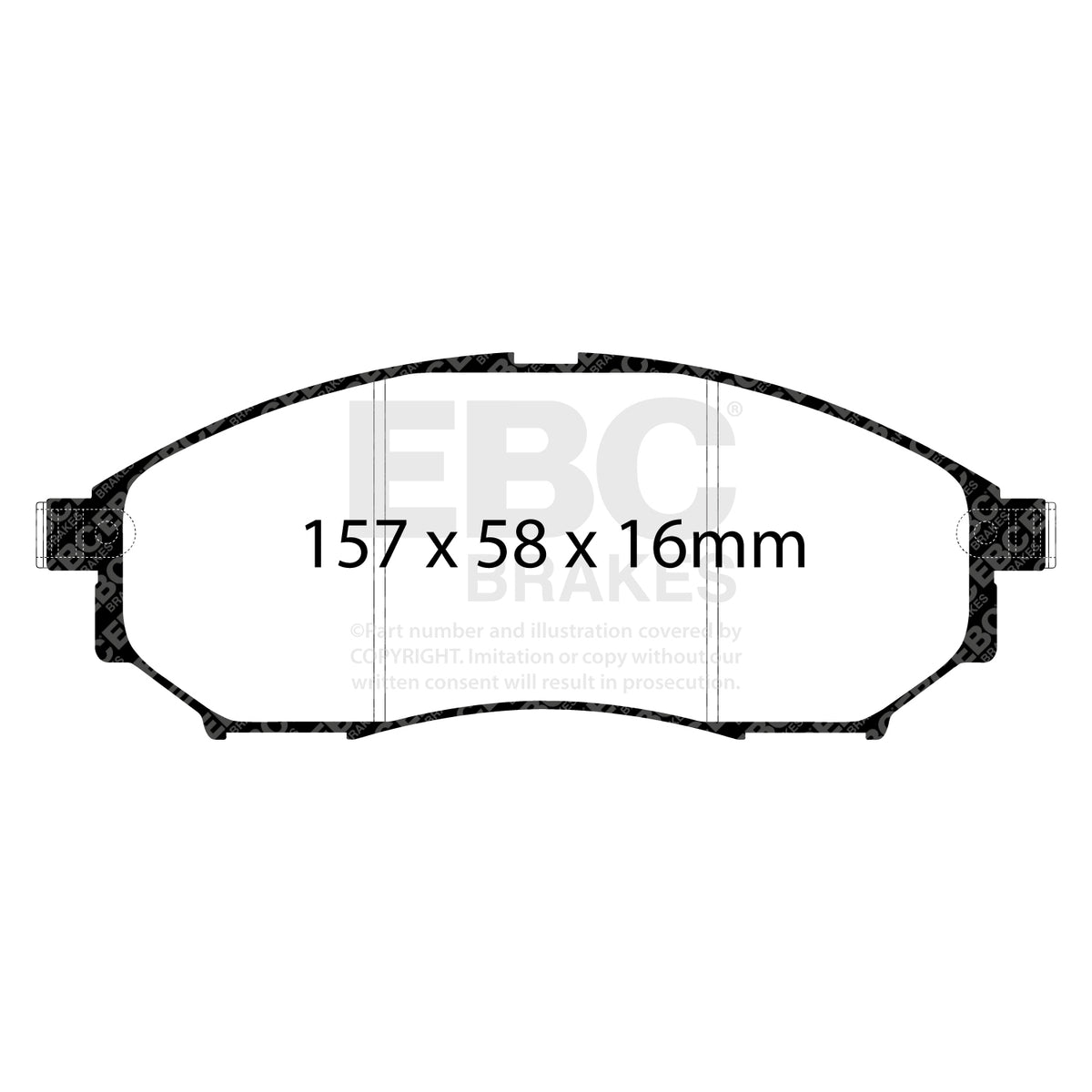 EBC Front GreenStuff Brake Pads - Renault Koleos / Nissan Murano (DP61671) — view 2