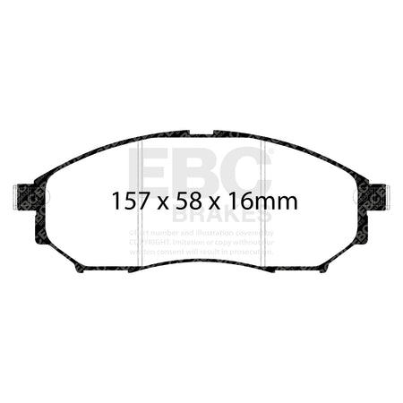 EBC Front GreenStuff Brake Pads - Renault Koleos / Nissan Murano (DP61671) — view 2
