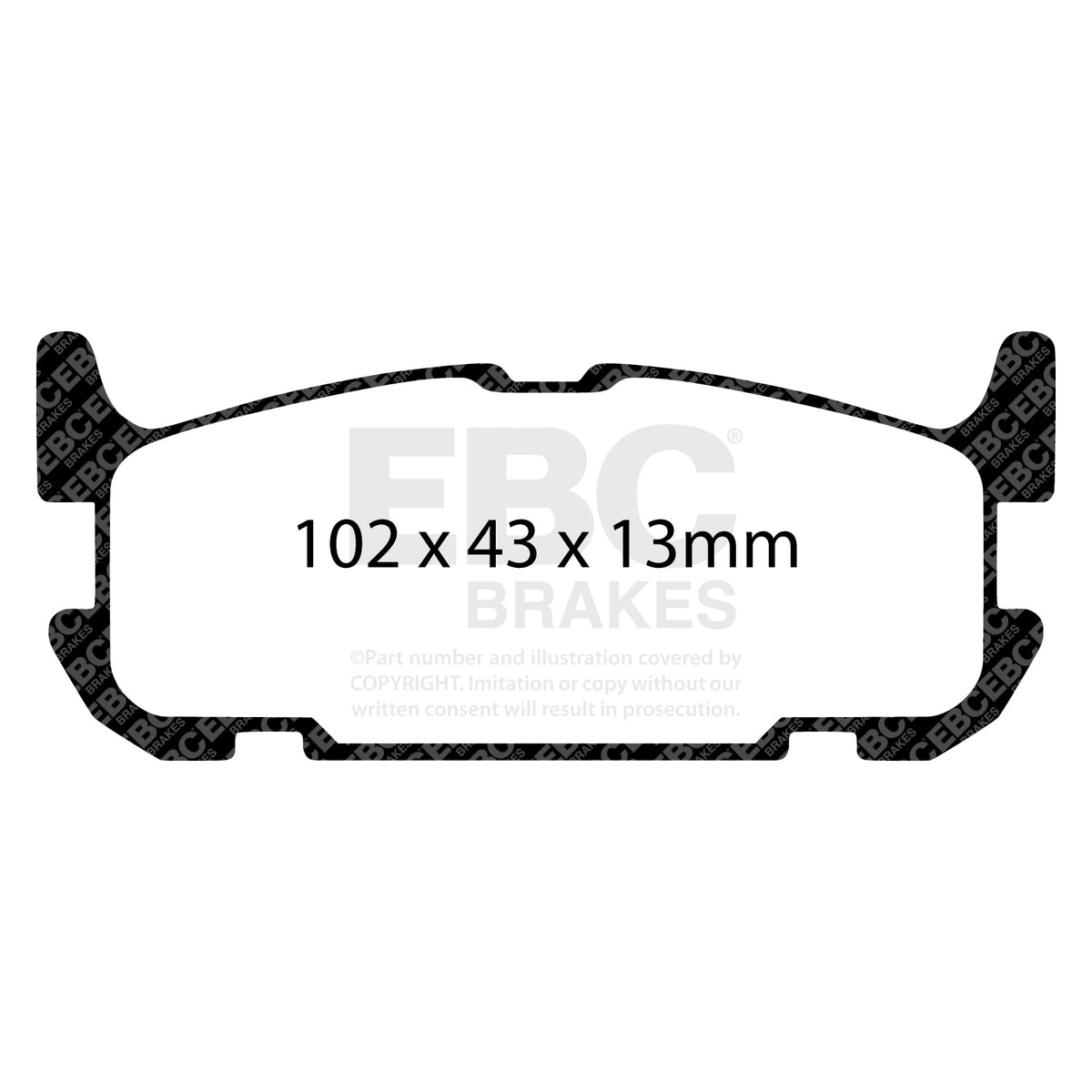 EBC Rear BlueStuff Brake Pads - Mazda MX-5 (DP51685B) — view 2