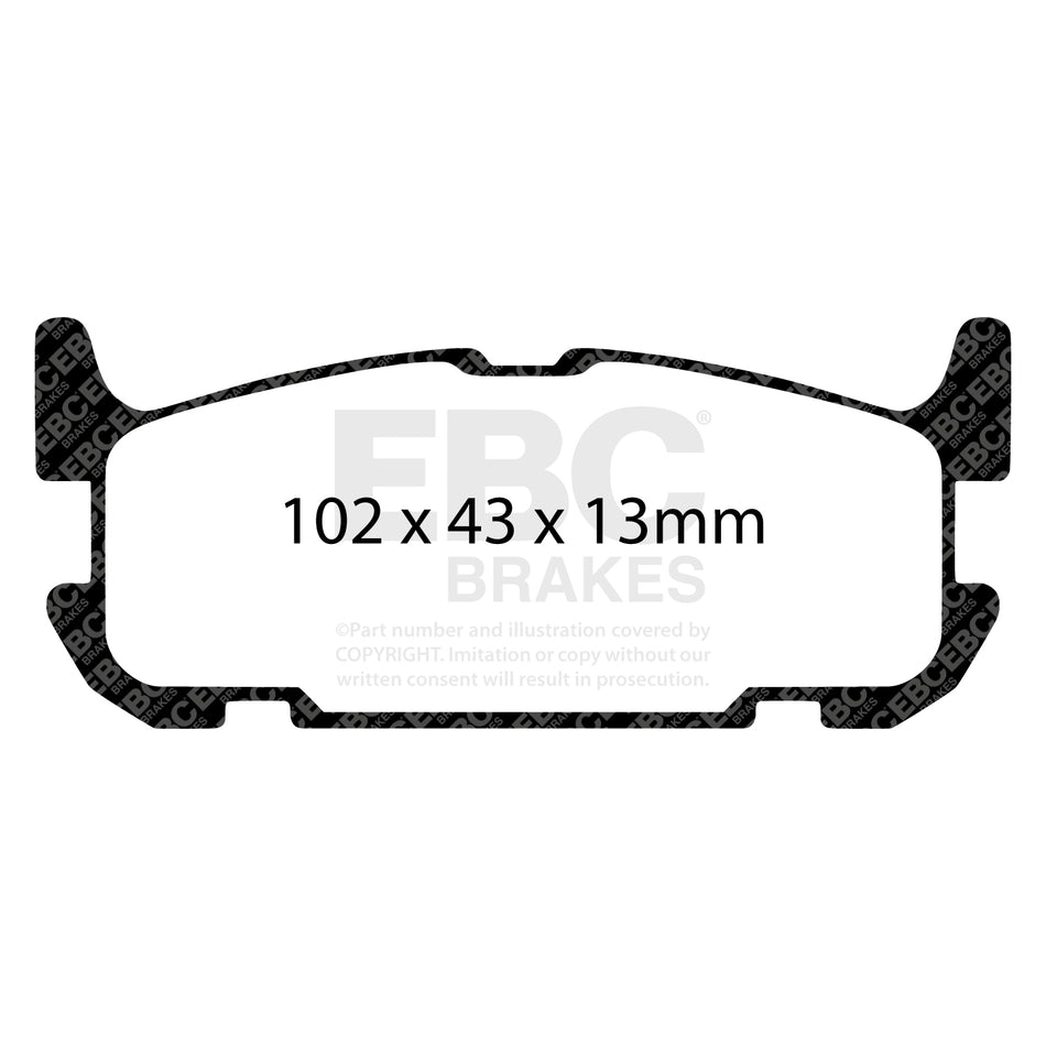 EBC Rear BlueStuff Brake Pads - Mazda MX-5 (DP51685B) — view 2