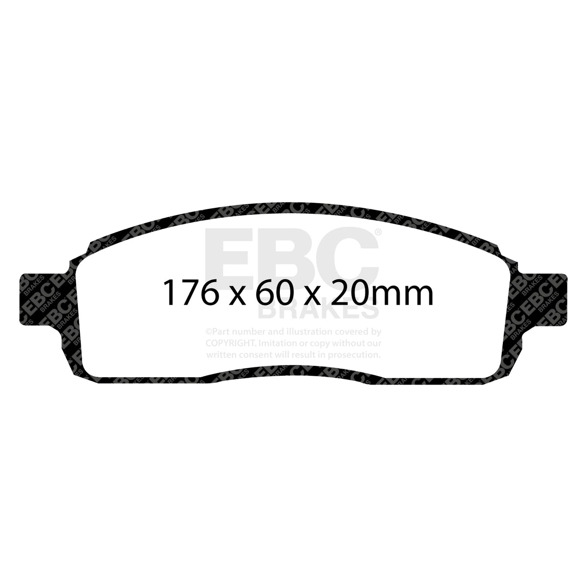 EBC Front Ultimax Brake Pads - Ford F150 (DP1696/2) — view 2