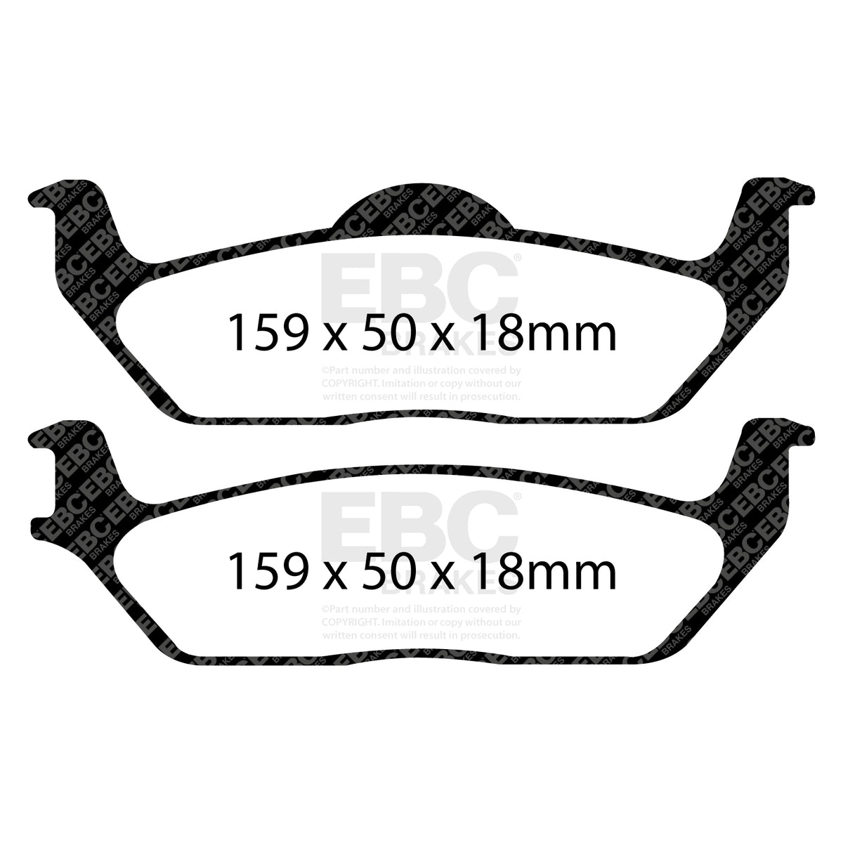 EBC Rear GreenStuff Brake Pads - Ford F150 (DP61697) — view 2