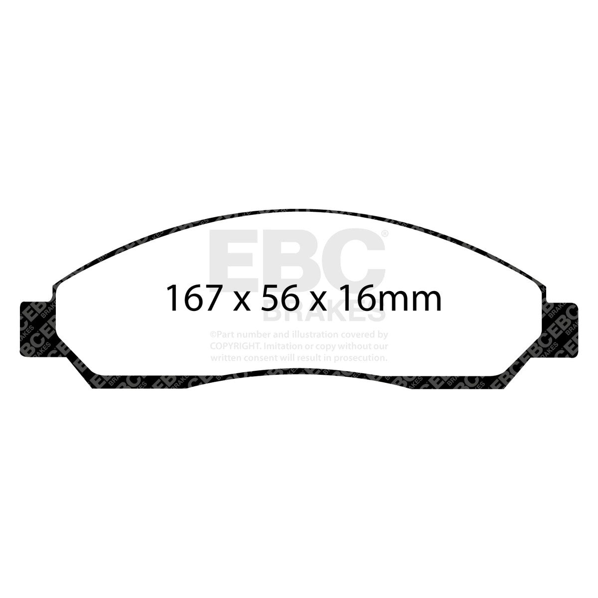 EBC Front YellowStuff Brake Pads - Isuzu D-Max / Isuzu Rodeo (DP41705R) — view 2