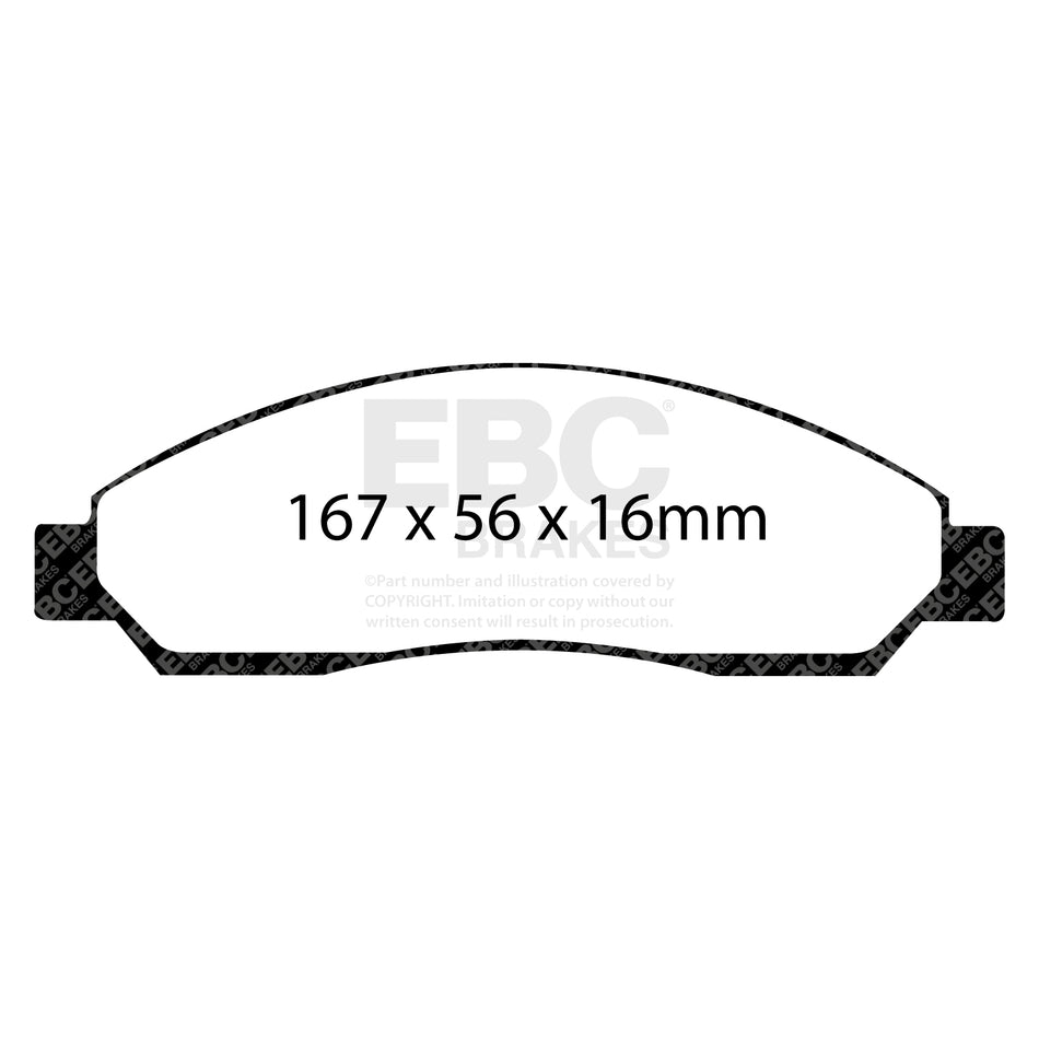 EBC Front YellowStuff Brake Pads - Isuzu D-Max / Isuzu Rodeo (DP41705R) — view 2