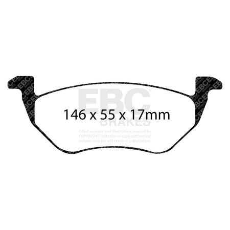 EBC Rear Ultimax Brake Pads - Ford Maverick / Mazda Tribute (DP1710) — view 2