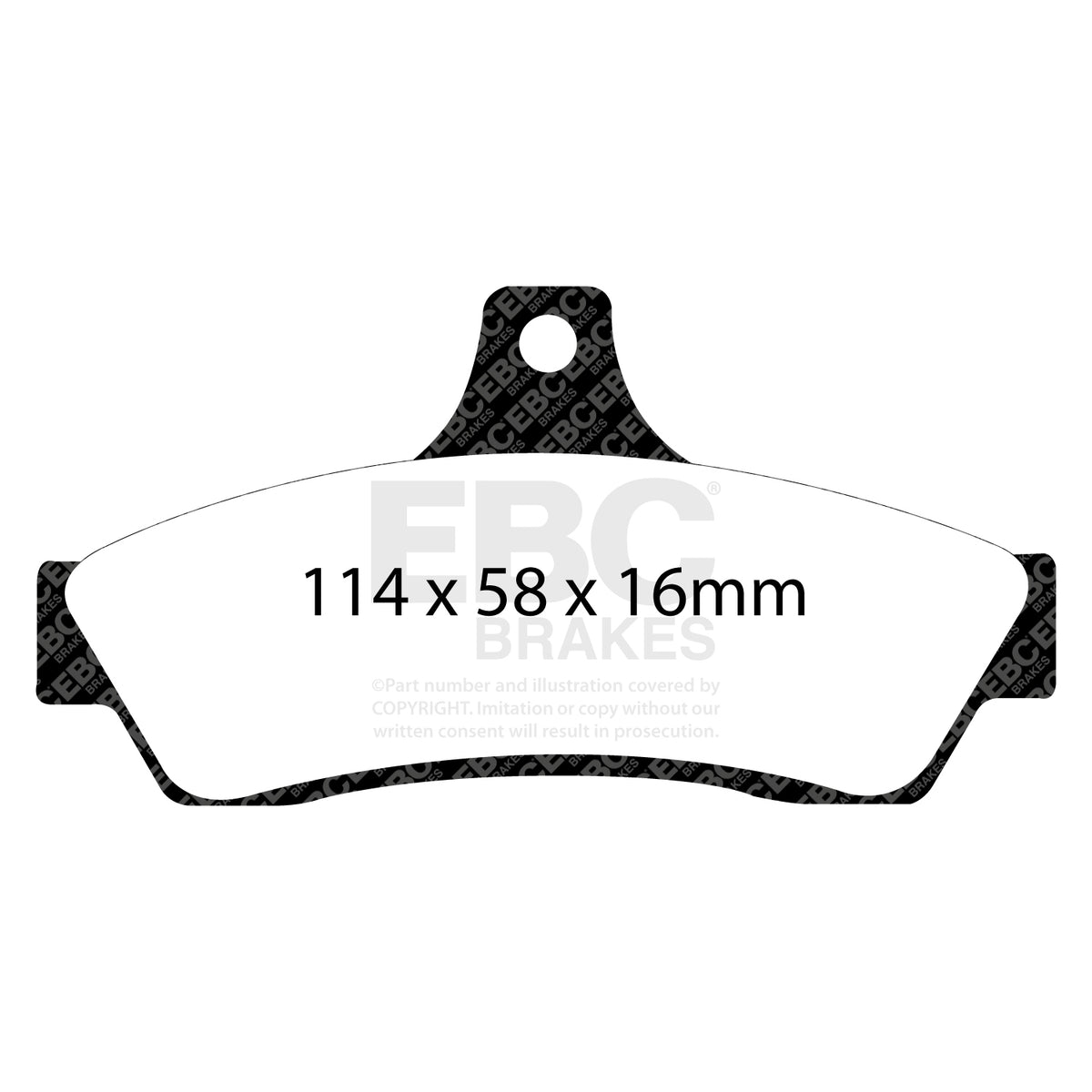 EBC Rear YellowStuff Brake Pads - Opel Monaro / Vauxhall Monaro (DP41711R) — view 2