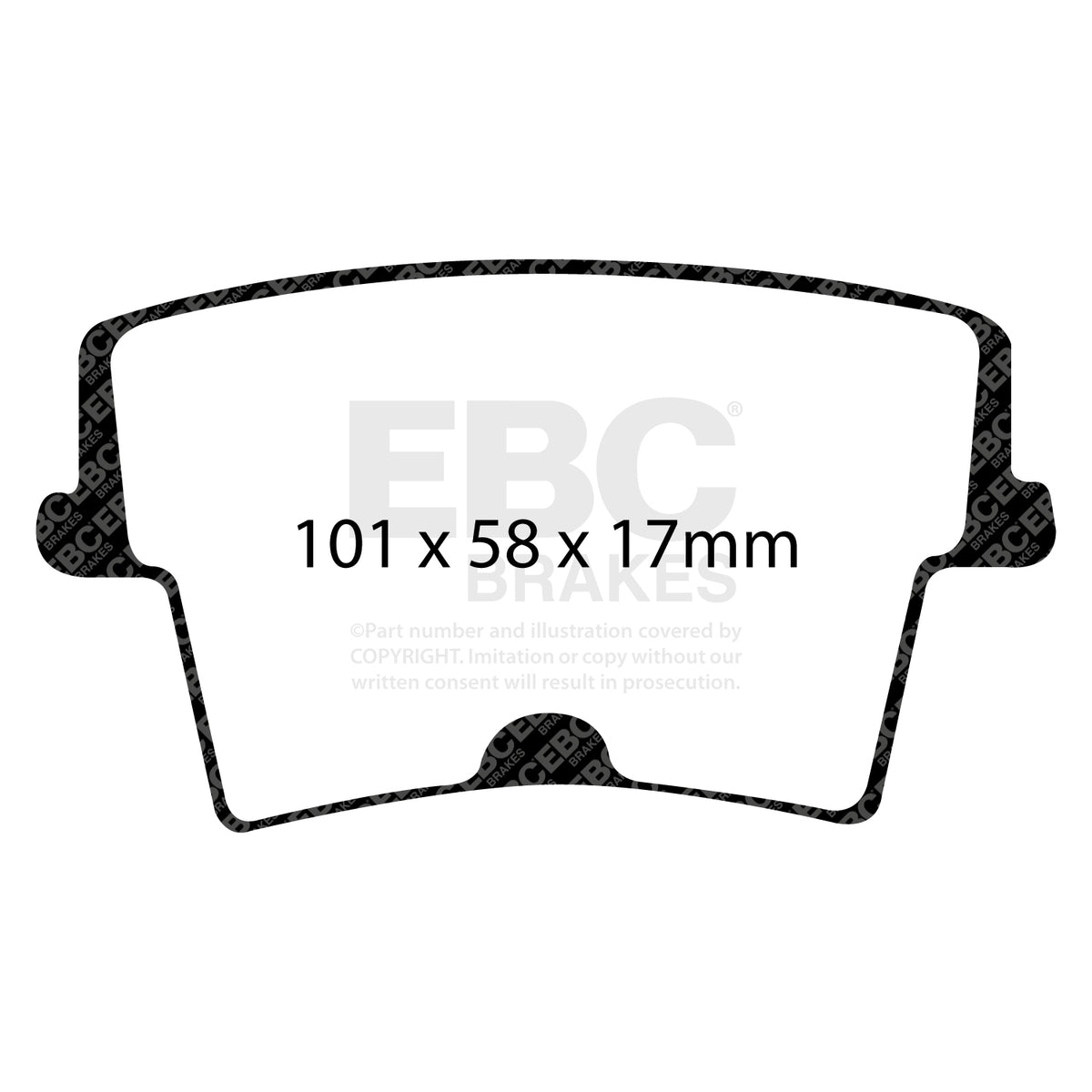EBC Rear Ultimax Brake Pads - Chrysler (USA) 300c / Dodge (USA) Charger (DP1722) — view 2