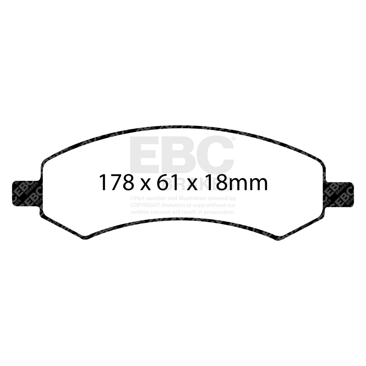 EBC Front GreenStuff Brake Pads - Ram Trucks 1500 / Dodge (USA) Durango (DP61738) — view 2