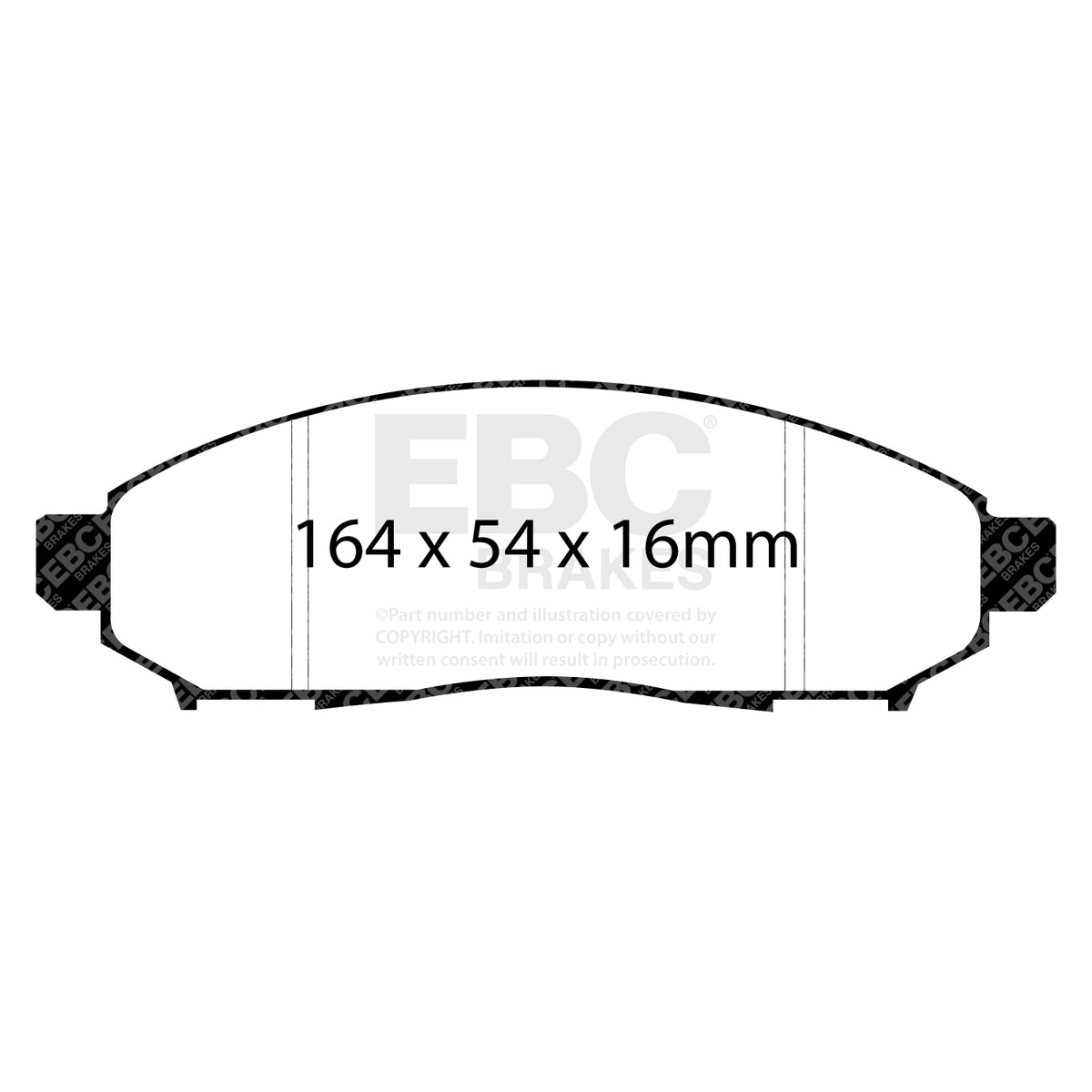 EBC Front Ultimax Brake Pads - Nissan (australia And New Zealand) Navara / Nissan Commercial Navara (DP1747) — view 2