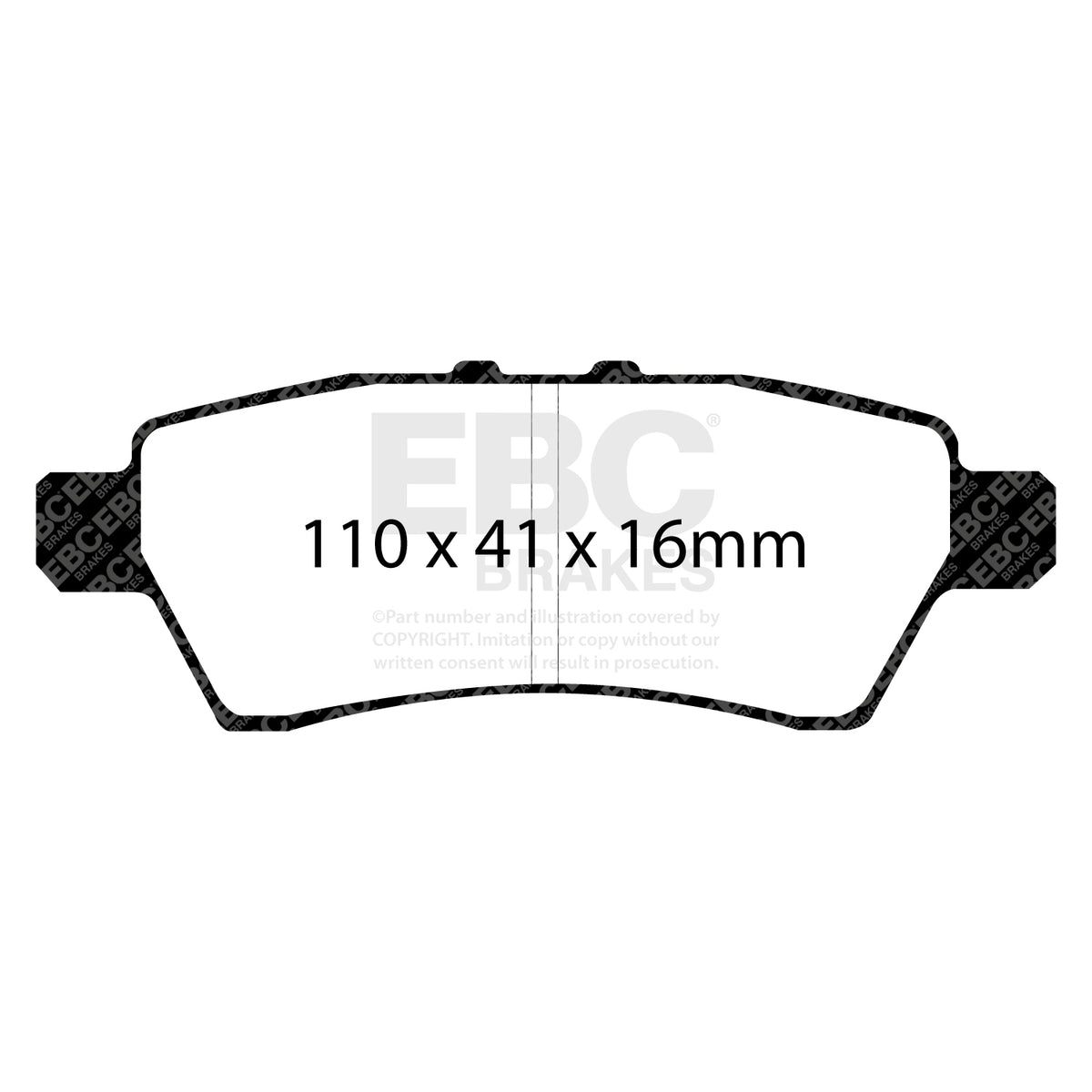 EBC Rear GreenStuff Brake Pads - Nissan Pathfinder (DP61748) — view 2