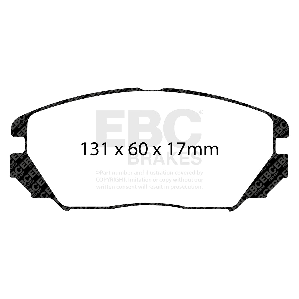 EBC Front Ultimax Brake Pads - Hyundai Sonata / Hyundai Tucson (DP1757) — view 2