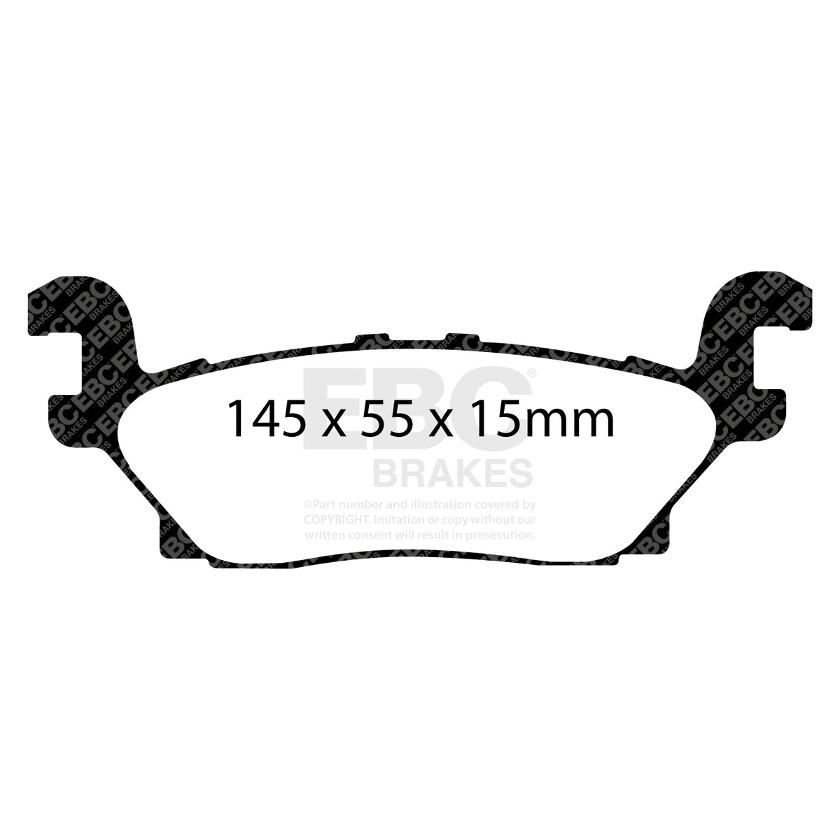 EBC Rear Ultimax Brake Pads - Hummer H3 / Hummer H3t (DP1760) — view 2