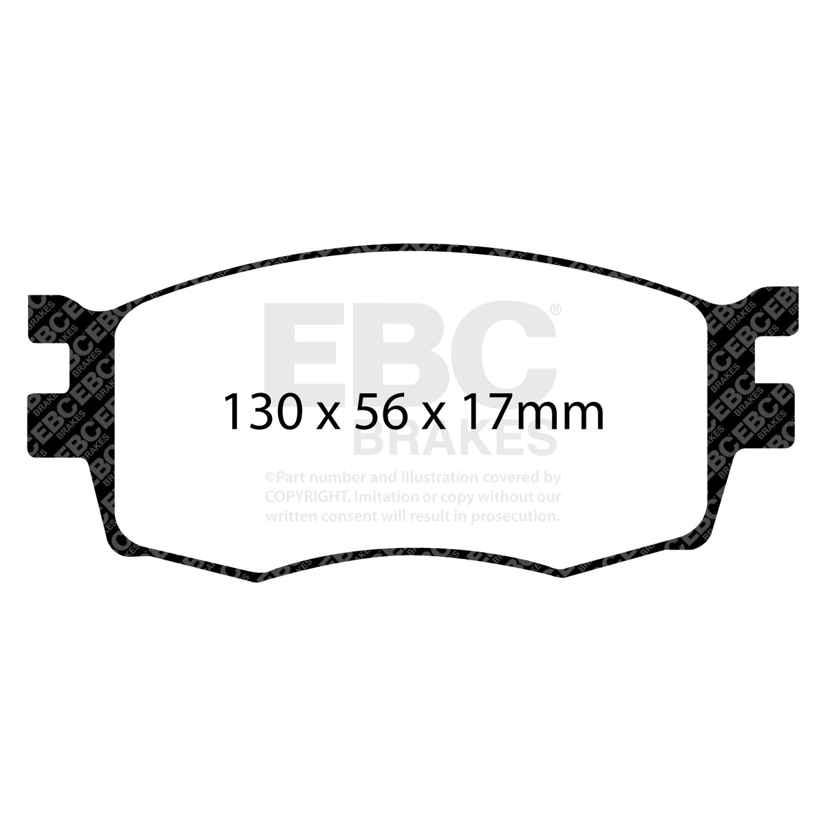 EBC Front Ultimax Brake Pads - Hyundai I20 / Kia Rio (JB) (DP1768) — view 2
