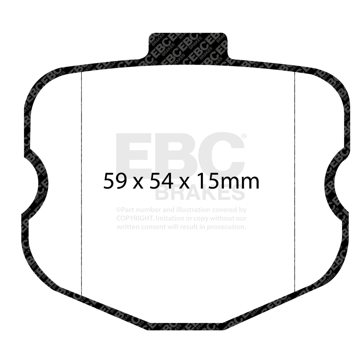 EBC Front RedStuff Brake Pads - Ford (australia And New Zealand) Falcon / Chevrolet Corvette (C6) (DP31771C) — view 2