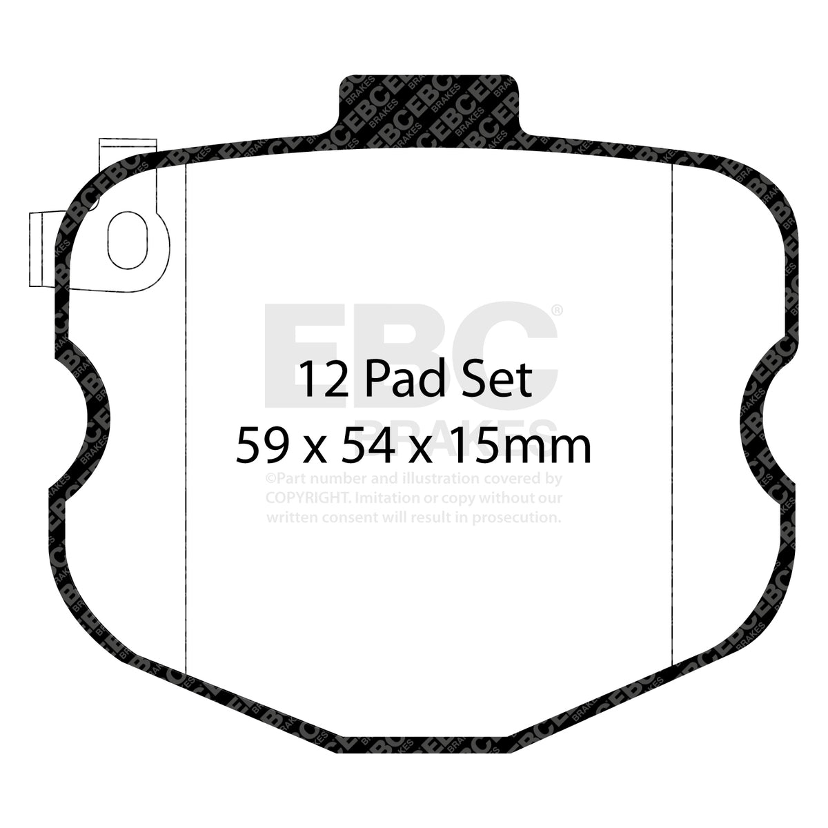 EBC Front YellowStuff Brake Pads - Chevrolet Corvette (C6) (DP41771/3R) — view 2