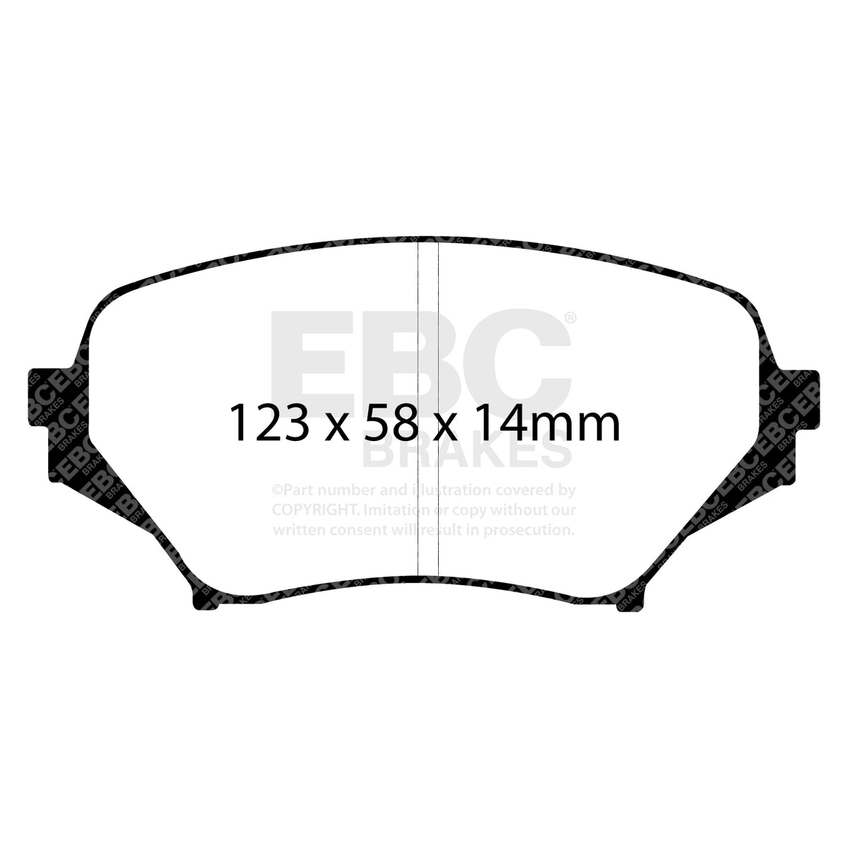 EBC Front BlueStuff Brake Pads - Mazda MX-5 (DP51774NDX) — view 2