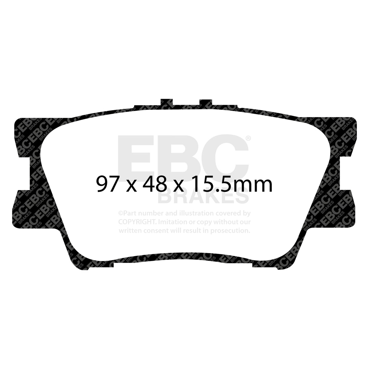 EBC Rear Ultimax Brake Pads - Toyota Rav 4 / Toyota Camry (DP1793) — view 2
