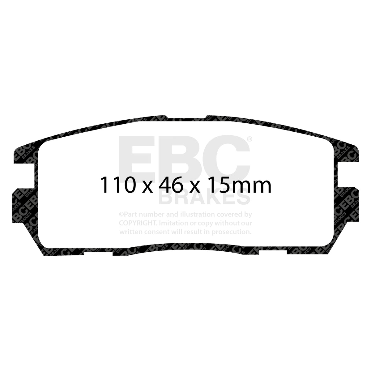 EBC Rear GreenStuff Brake Pads - Chevrolet Captiva / Opel Antara (DP61797) — view 2