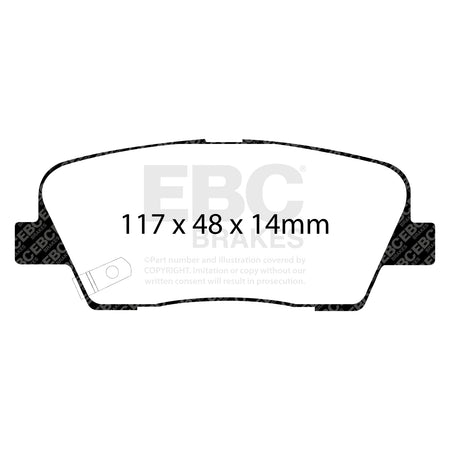 EBC Rear GreenStuff Brake Pads - Hyundai Santa Fe (3rd Gen) / Kia Sorento (DP61806) — view 2