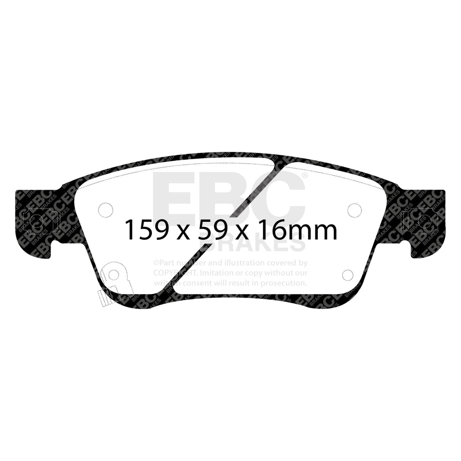 EBC Front Ultimax Brake Pads - Nissan Skyline (V36) / Infiniti G37 (DP1807) — view 2