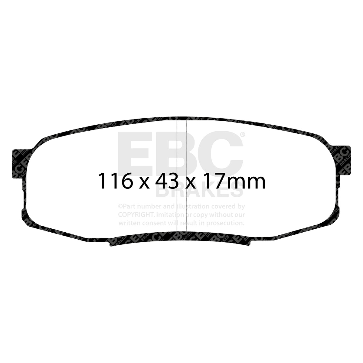EBC Rear BlueStuff Brake Pads - Toyota Landcruiser / Toyota Sequoia (DP51816NDX) — view 2