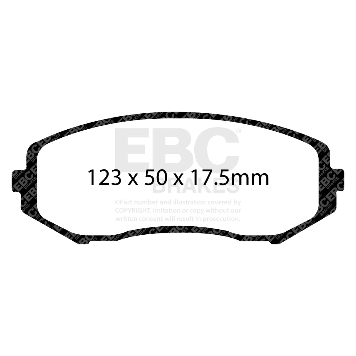 EBC Front Ultimax Brake Pads - Suzuki Grand Vitara (DP1818) — view 2