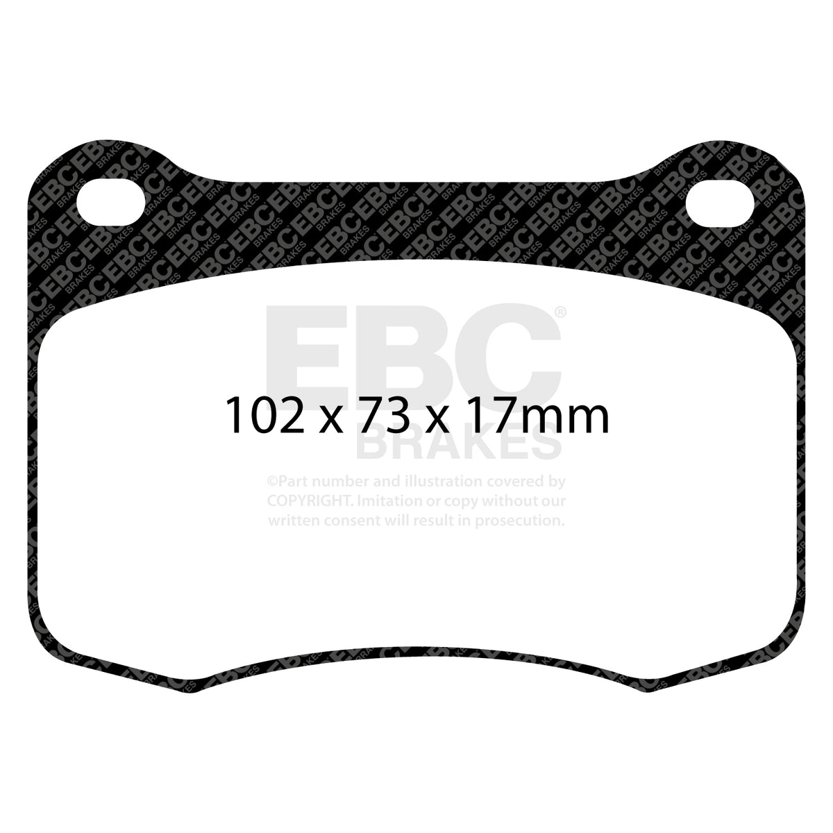 EBC Rear YellowStuff Brake Pads - Lexus Isf (DP41820R) — view 2