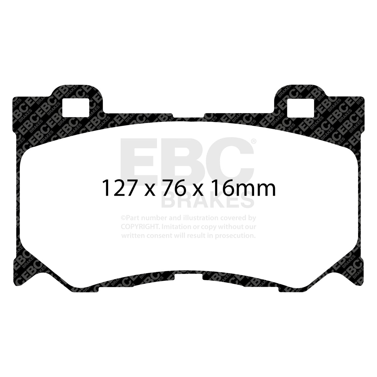 EBC Front BlueStuff Brake Pads - Nissan 370z / Infiniti Q70 (DP51823NDX) — view 2