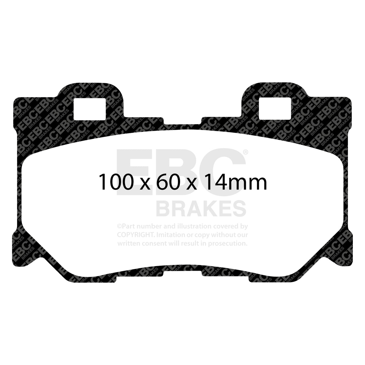 EBC Rear BlueStuff Brake Pads - Nissan 370z / Infiniti Q70 (DP51824NDX) — view 2