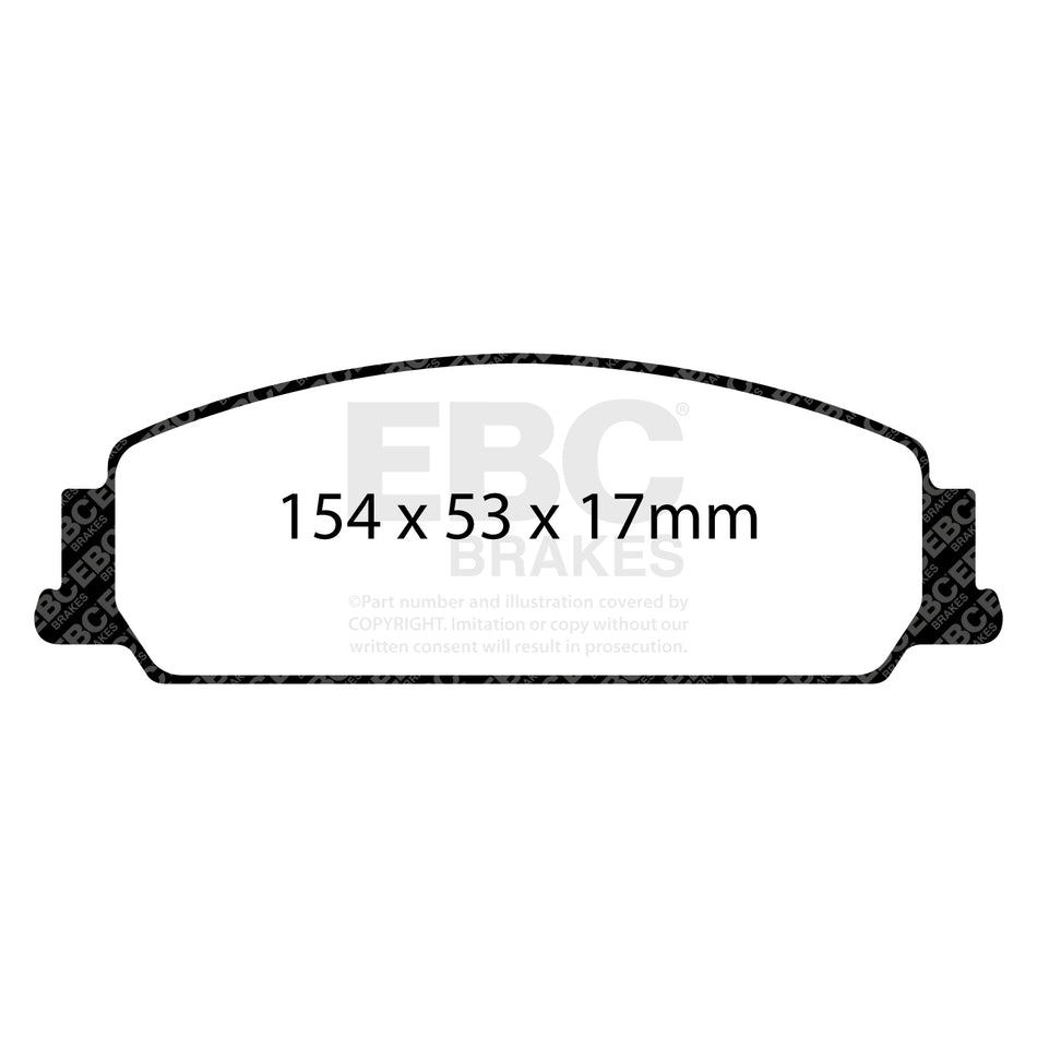 EBC Front YellowStuff Brake Pads - Holden (australia And New Zealand) Commodore (VE) / Chevrolet (middle East And South Afric