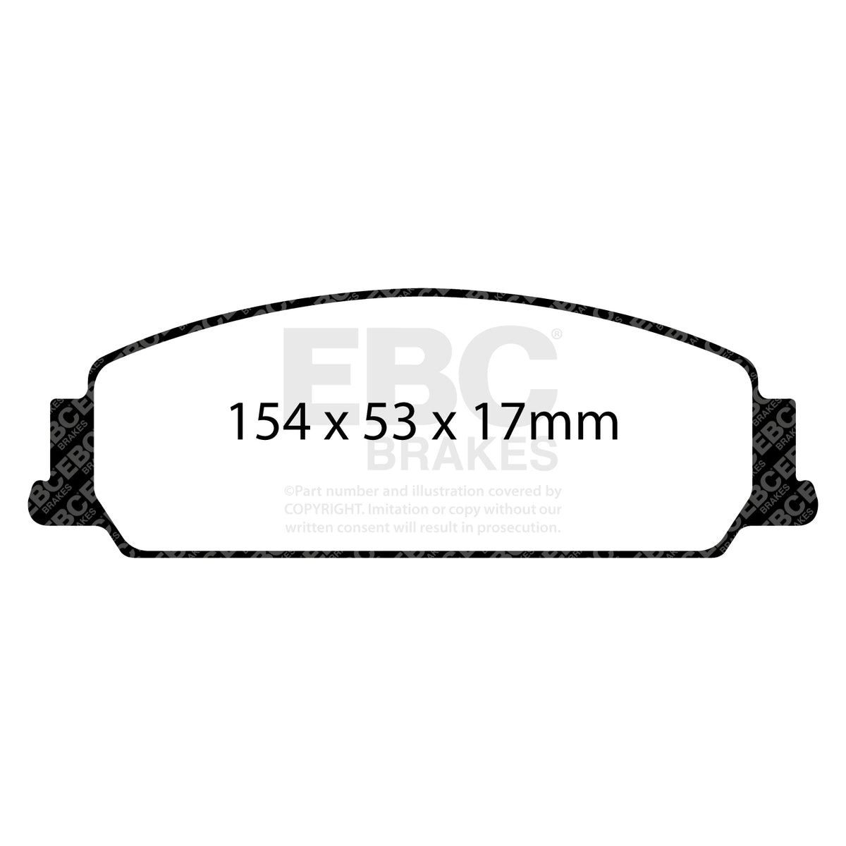 EBC Front RedStuff Brake Pads - Holden (australia And New Zealand) Commodore (VE) / Chevrolet (middle East And South Africa) 