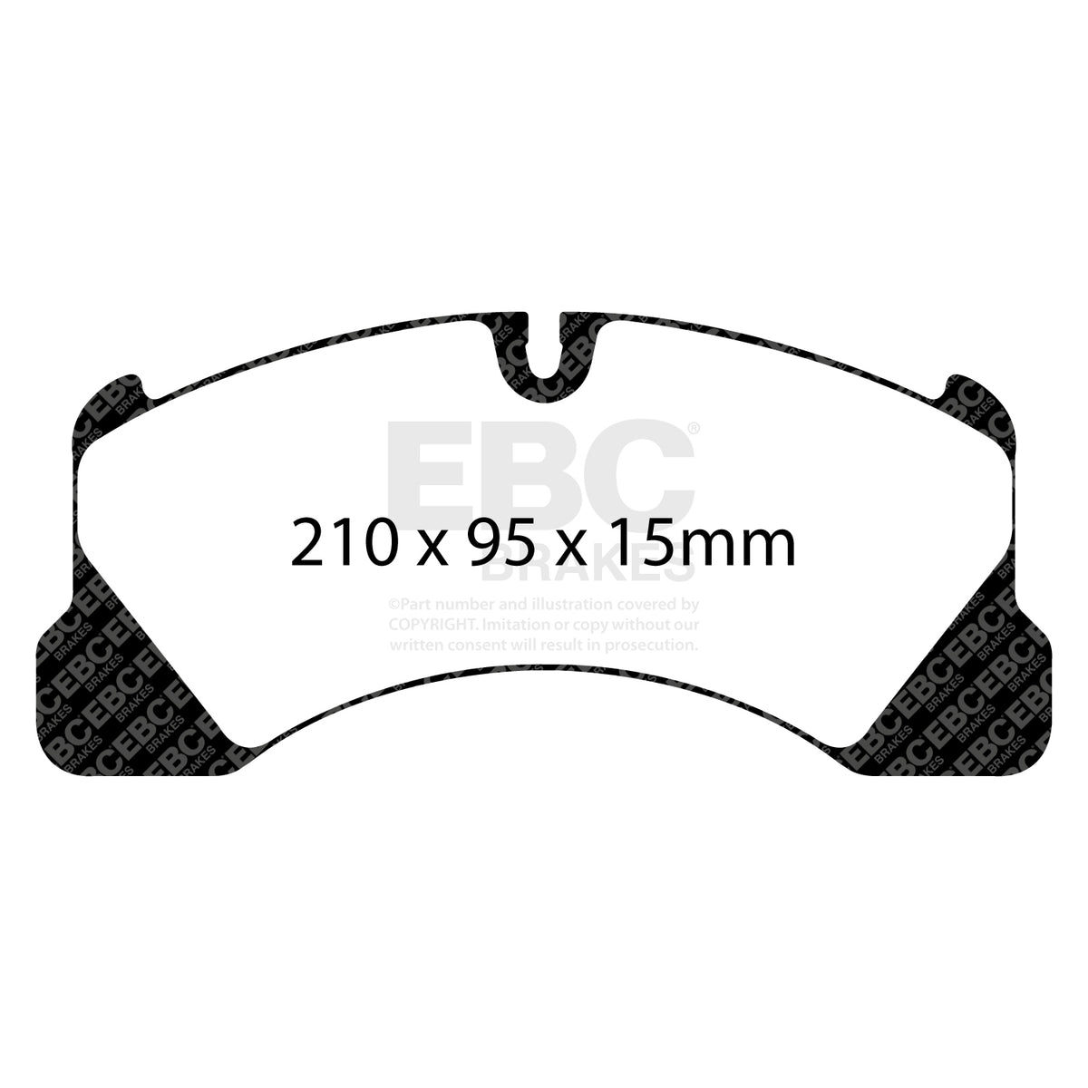 EBC Front BlueStuff Brake Pads - Porsche Panamera (1st Gen) (970) / Porsche Cayenne (92A) (DP51835NDX) — view 2