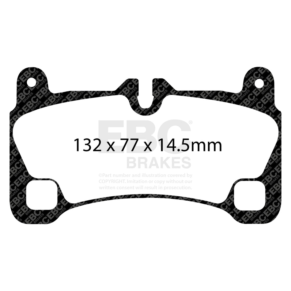 EBC Rear YellowStuff Brake Pads - Audi Q7 / Porsche Cayenne (9PA) (DP41836R) — view 2