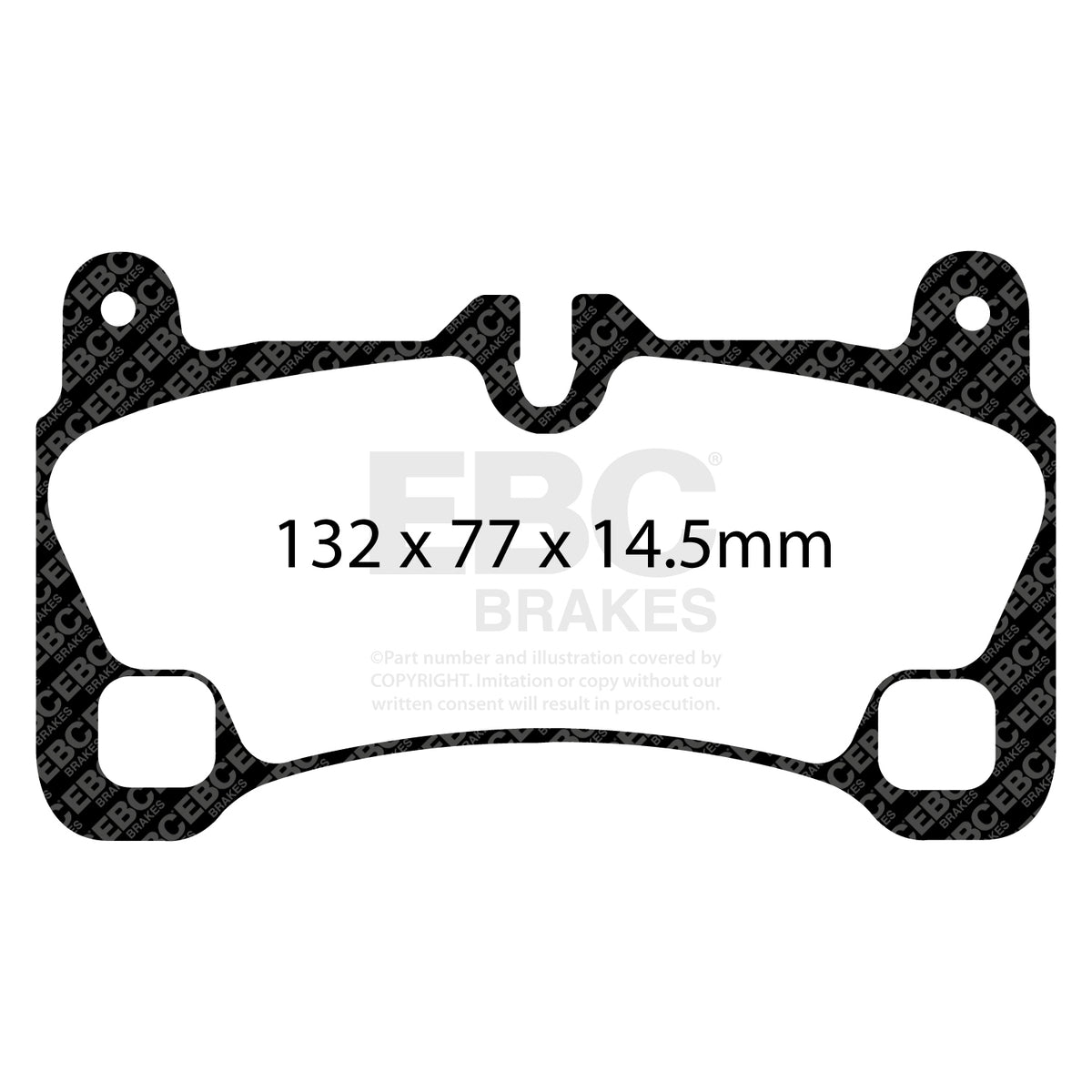 EBC Rear YellowStuff Brake Pads - Audi Q7 / Porsche Cayenne (9PA) (DP41836R) — view 2