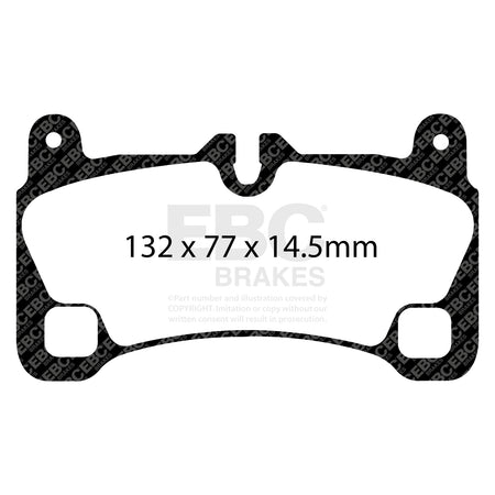 EBC Rear YellowStuff Brake Pads - Audi Q7 / Porsche Cayenne (9PA) (DP41836R) — view 2