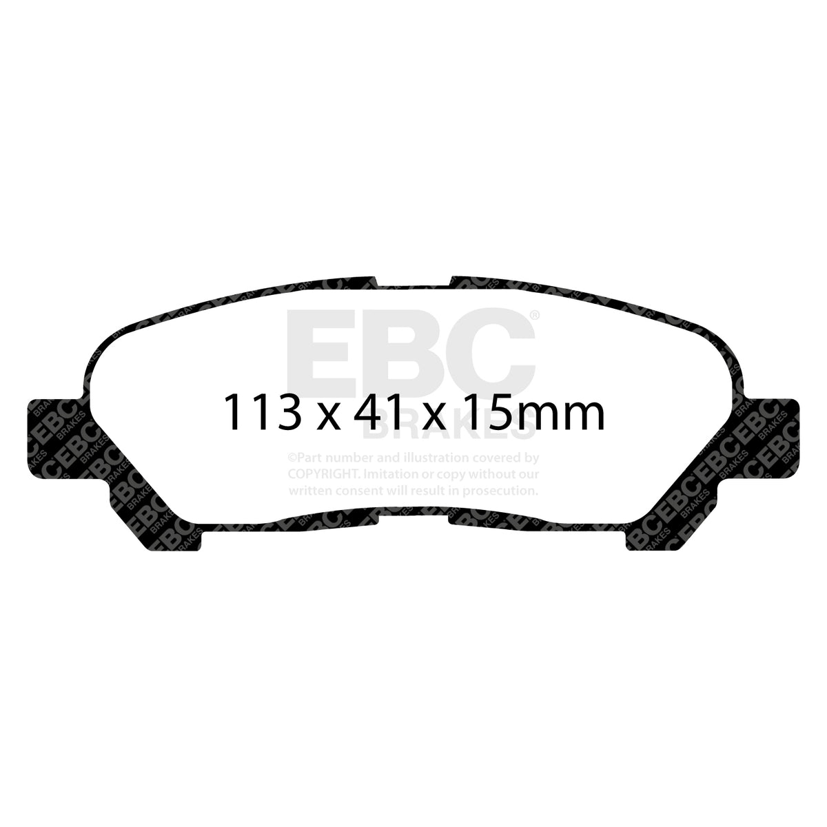 EBC Rear Ultimax Brake Pads - Toyota Highlander (DP1838) — view 2