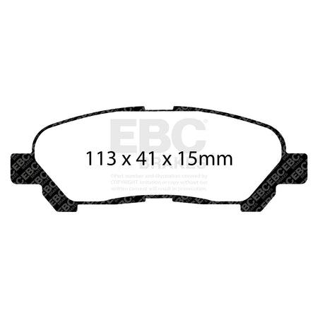 EBC Rear Ultimax Brake Pads - Toyota Highlander (DP1838) — view 2