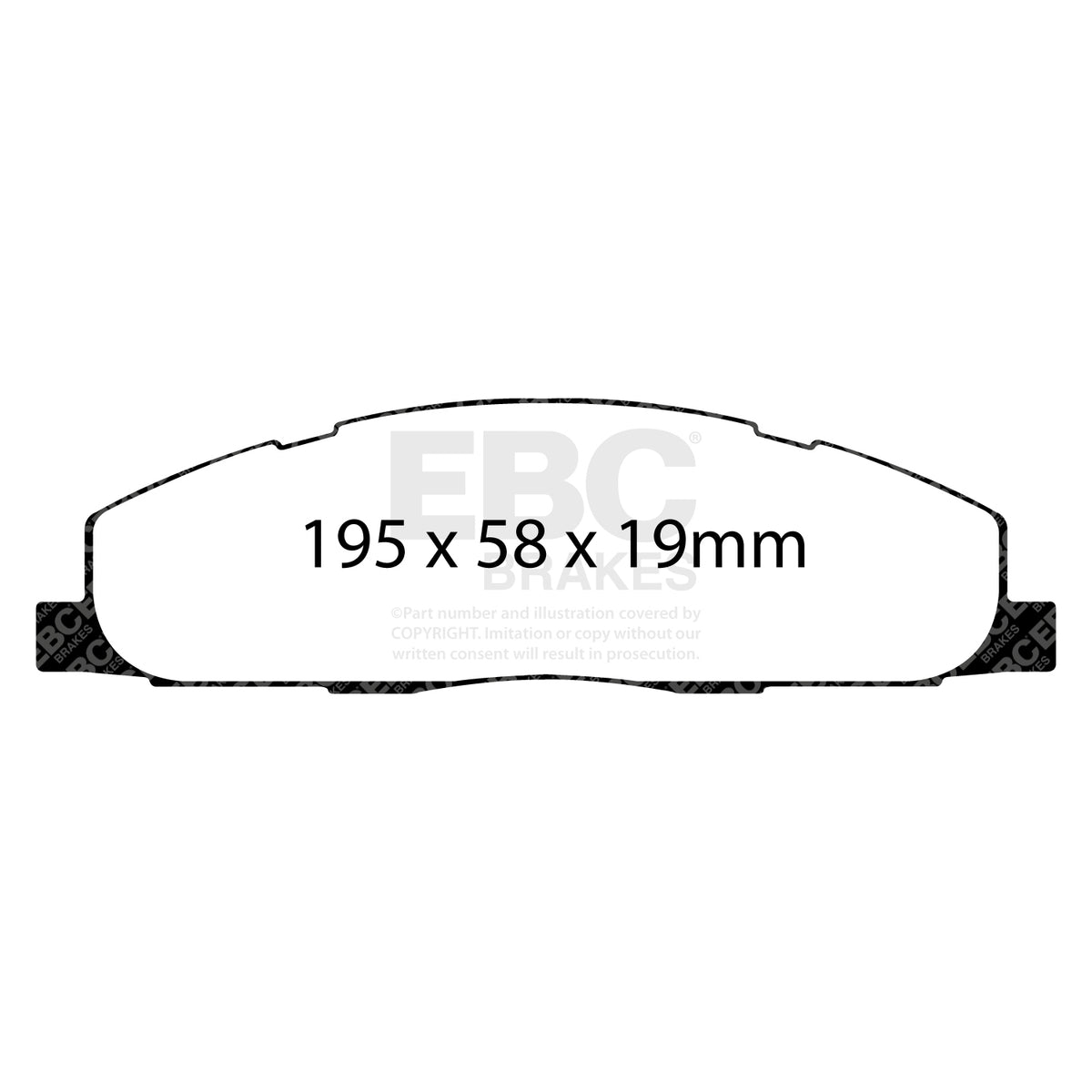EBC Rear YellowStuff Brake Pads - Ram Trucks 2500 / Ram Trucks 3500 (DP41848R) — view 2