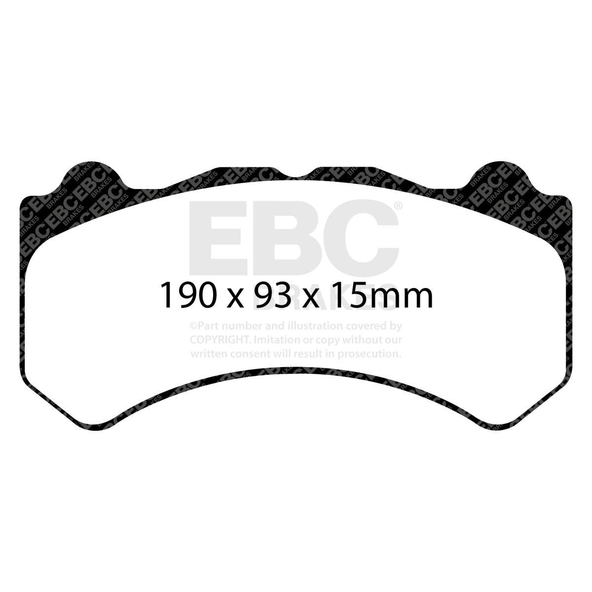 EBC Front BlueStuff Brake Pads - Jeep Grand Cherokee / Chevrolet Corvette (C7) (DP51853NDX) — view 2