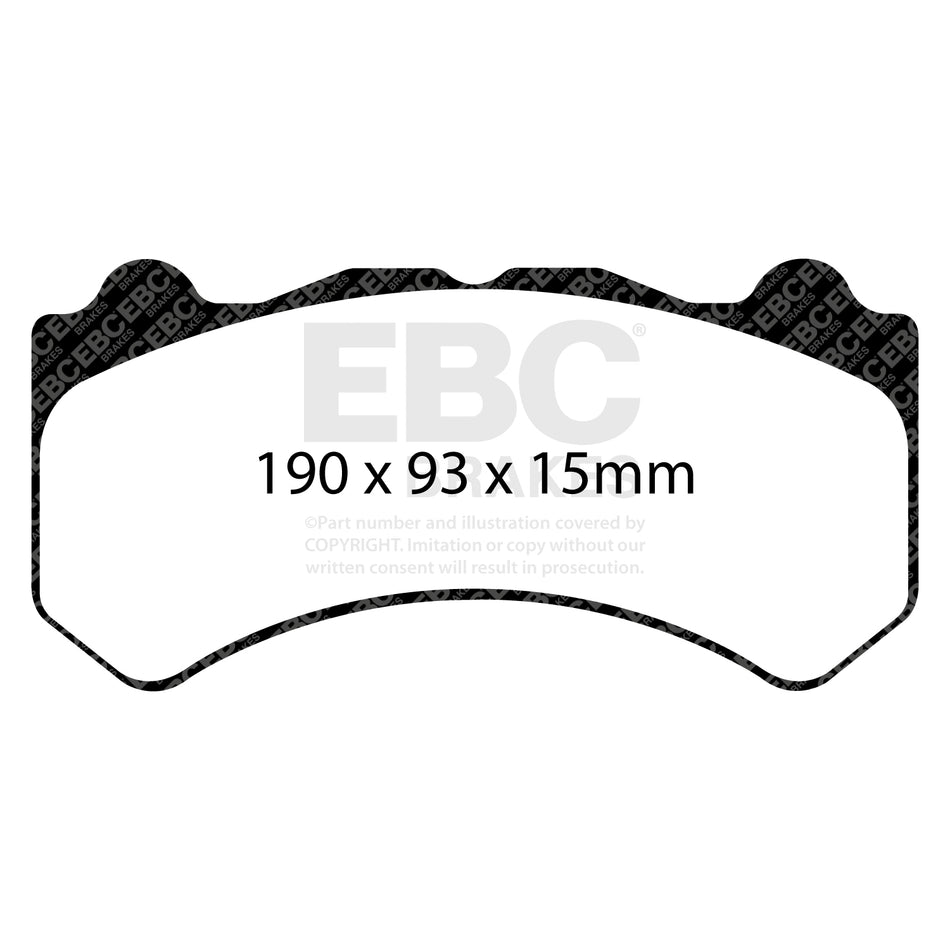 EBC Front BlueStuff Brake Pads - Jeep Grand Cherokee / Chevrolet Corvette (C7) (DP51853NDX) — view 2